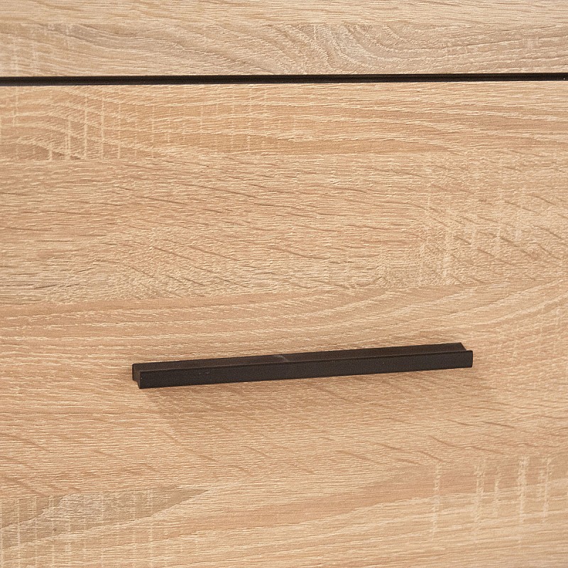 Μπουφές Solo 80x41x82cm Sonoma με Wenge και MDF Καμπυλωτό τελείωμα στις πόρτες