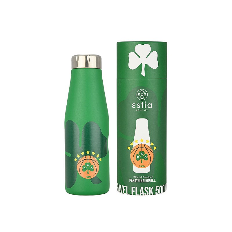 ESTIA ΘΕΡΜΟΣ TRAVEL FLASK PANATHINAIKOS BC EDITION 500ml ESTIA 00-27193