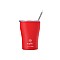 ESTIA ΘΕΡΜΟΣ COFFEE MUG SAVE THE AEGEAN 350ml SCARLET RED ESTIA 01-16845