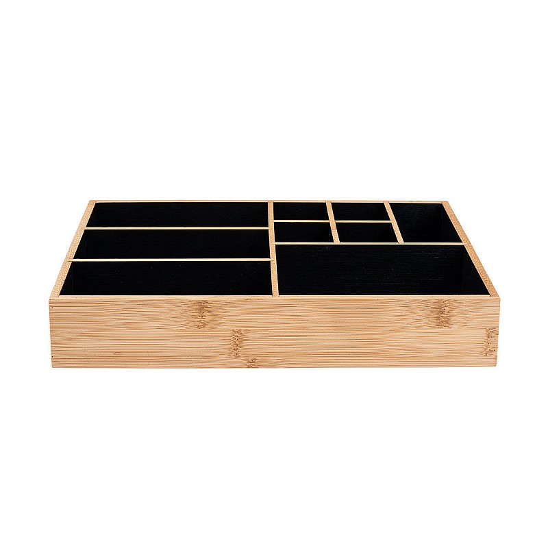 ΘΗΚΗ ΟΡΓΑΝΩΣΗΣ ΚΑΛΛΥΝΤΙΚΩΝ BAMBOO ESSENTIALS 9 ΘΕΣΕΩΝ 33x21x9cm ESTIA 02-13127