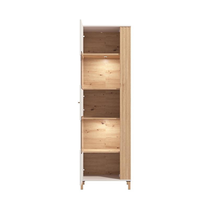 ΒΙΤΡΙΝΑ ΜΟΝΟΦΥΛΛΗ BELFORT 1K VS1 CASHMERE-ARTISAN OAK 60x40x193εκ