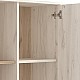 ΒΙΤΡΙΝΑ UMBRIA POP WHITE OAK - GREY OAK 67,5x33x130,5εκ f.l.d