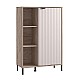 ΒΙΤΡΙΝΑ VANDEA 2K POP CASHMERE-GREY OAK 87x40x131εκ