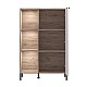 ΒΙΤΡΙΝΑ VANDEA 2K POP CASHMERE-GREY OAK 87x40x131εκ