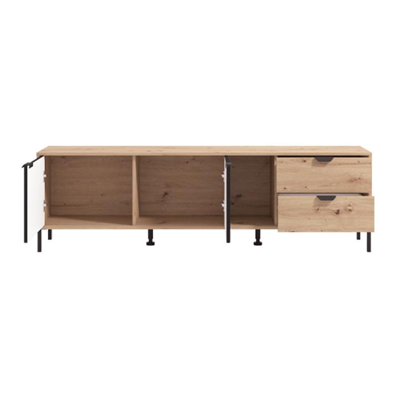 ΕΠΙΠΛΟ ΤΗΛΕΟΡΑΣΗΣ VANDEA 4K2F2V ARTISAN OAK-ΜΑΥΡΟ ΜΑΤ 183x40x54εκ