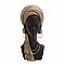 ΕΠΙΤΡΑΠΕΖΙΑ ΔΙΑΚΟΣΜΗΤΙΚΗ ΦΙΓΟΥΡΑ Fylliana FL98818 African lady ΜΑΥΡΟ-ΧΡΥΣΟ ΧΡΩΜΑ 15x14x30εκ