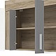 ΚΟΥΖΙΝΑ LEONA 180 GREY OAK/ΓΚΡΙ 180*60/30*200