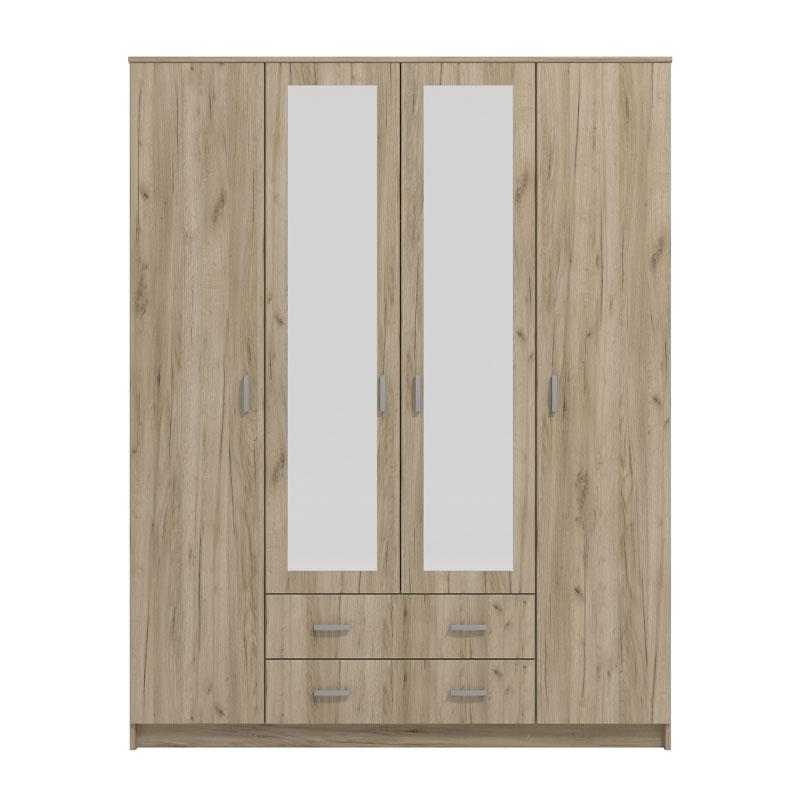 ΝΤΟΥΛΑΠΑ Hana 4Κ2FO GREY OAK 160*52*205