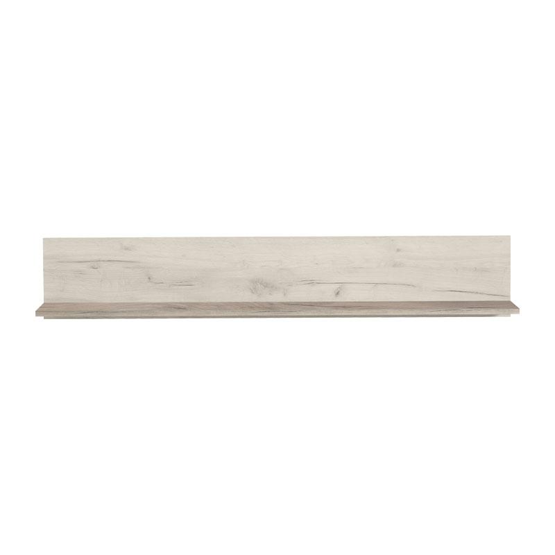 ΡΑΦΙ ΤΟΙΧΟΥ UMBRIA ZP WHITE OAK - GREY OAK 138x19.5x24εκ f.l.d