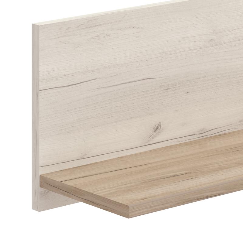 ΡΑΦΙ ΤΟΙΧΟΥ UMBRIA ZP WHITE OAK - GREY OAK 138x19.5x24εκ f.l.d