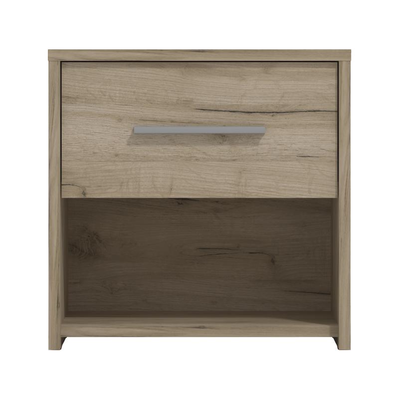 ΣΕΤ 2 ΚΟΜΟΔΙΝΑ GARONA 2NO1F GREY OAK ΧΡΩΜΑ 42x33x42εκ