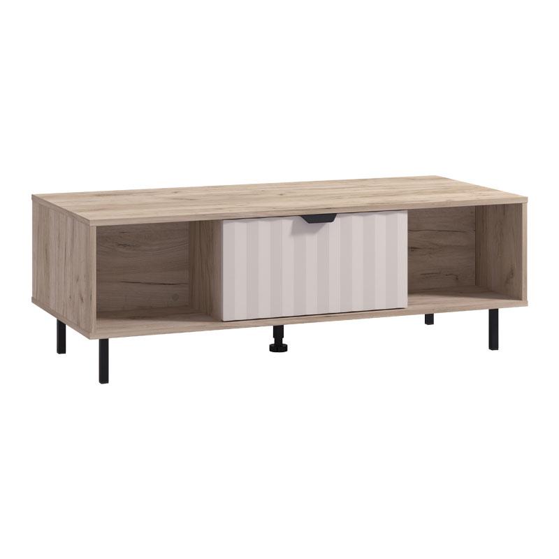 ΤΡΑΠΕΖΑΚΙ ΣΑΛΟΝΙΟΥ VANDEA GREY OAK-CASHMERE 121x55x42εκ