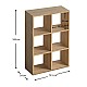 Βιβλιοθήκη Cube Megapap από μελαμίνη χρώμα oak 73,5x34x109εκ.