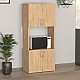 Ντουλάπα κουζίνας Armado Megapap χρώμα sapphire oak 60x32x140εκ.