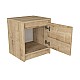 Κομοδίνο Conve Megapap χρώμα sapphire oak 40x35x45εκ.