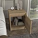 Κομοδίνο Conve Megapap χρώμα sapphire oak 40x35x45εκ.