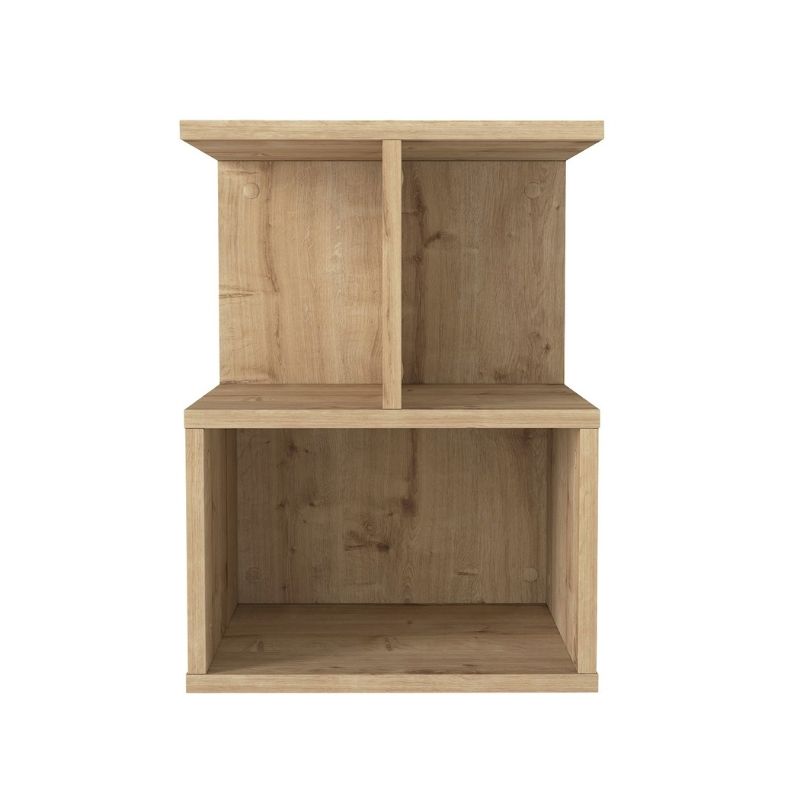 Κομοδίνο Entiero Megapap χρώμα sapphire oak 39,8x35x54,6εκ.