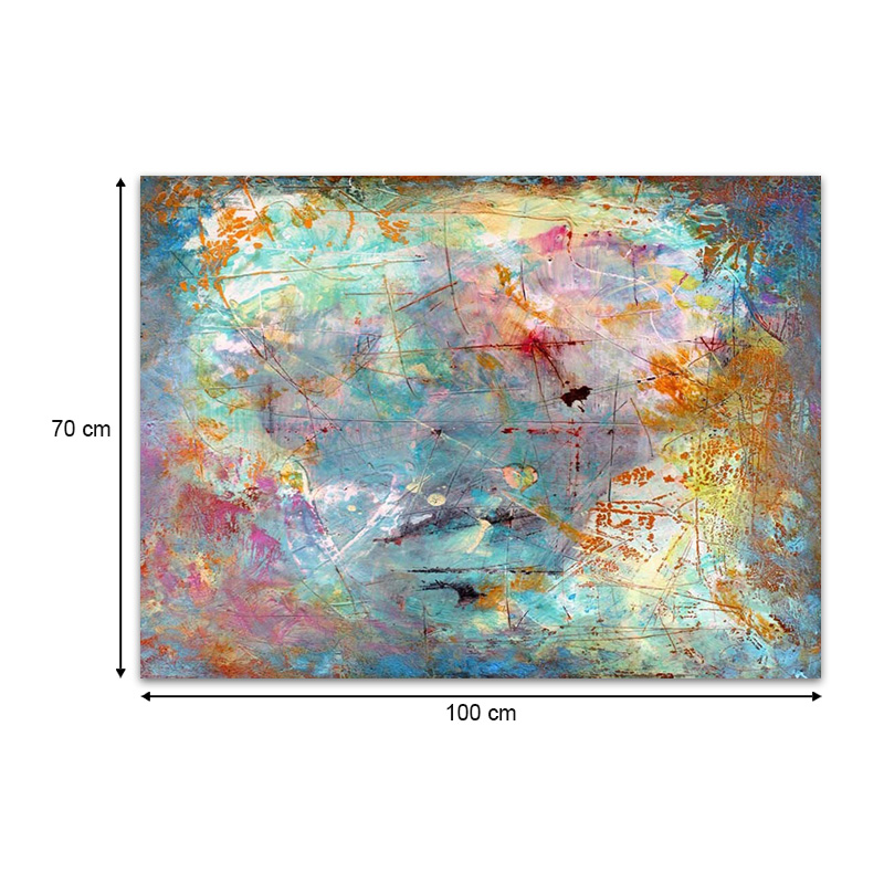 Πίνακας σε καμβά "Abstract Lines" Megapap ψηφιακής εκτύπωσης 100x70x3εκ.