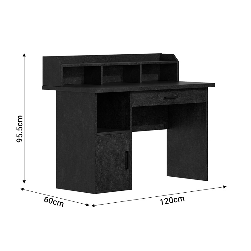 Γραφείο Εργασίας Workie Pakoworld Zebrano Mdf 120X60X95.5Εκ