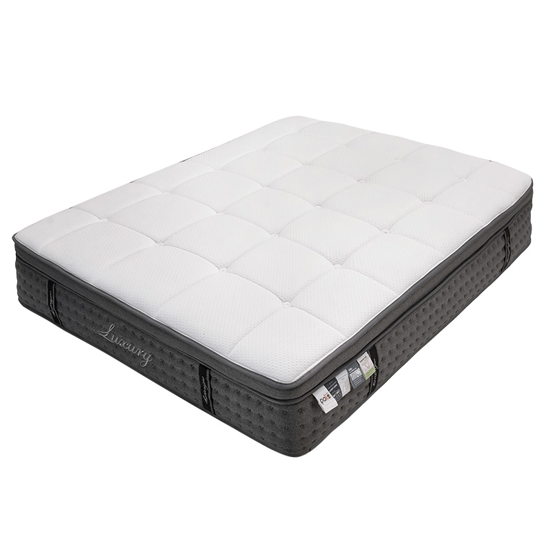 Στρώμα Luxury Pakoworld Pocket Spring+Gel Memory Foam+Latex Μονής Όψης Aloe Vera 34-36Cm 160X200Εκ