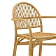 Πολυθρόνα Drein Inart Φυσικό Rattan 56X56X84Εκ