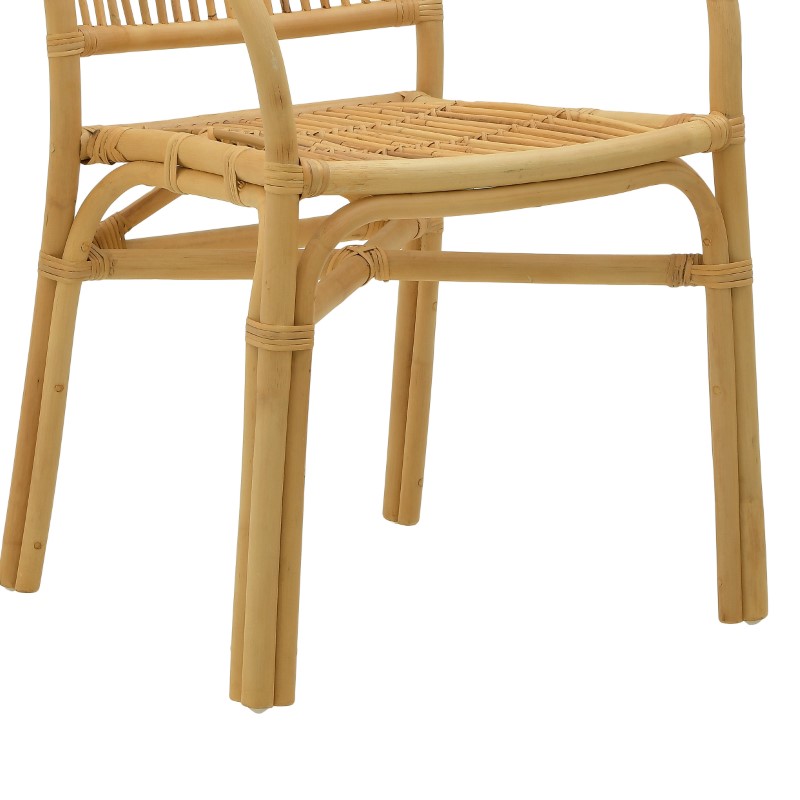 Πολυθρόνα Drein Inart Φυσικό Rattan 56X56X84Εκ