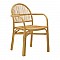 Πολυθρόνα Drein Inart Φυσικό Rattan 56X56X84Εκ