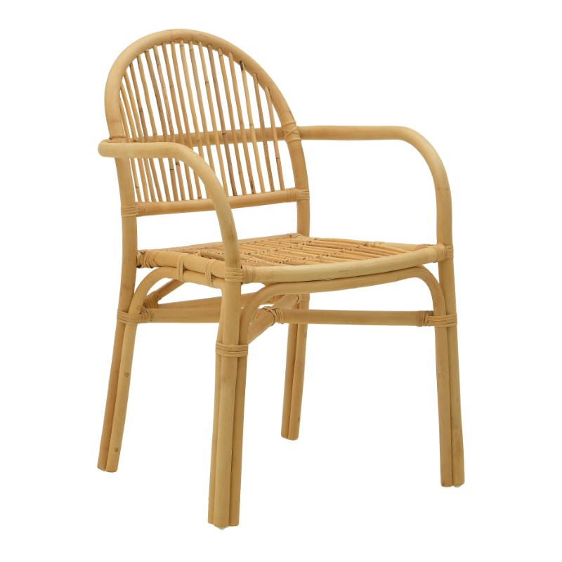 Πολυθρόνα Drein Inart Φυσικό Rattan 56X56X84Εκ