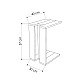 Βοηθητικό Τραπέζι Muju Pakoworld Σε Χρώμα Λευκό 40X30X57Εκ