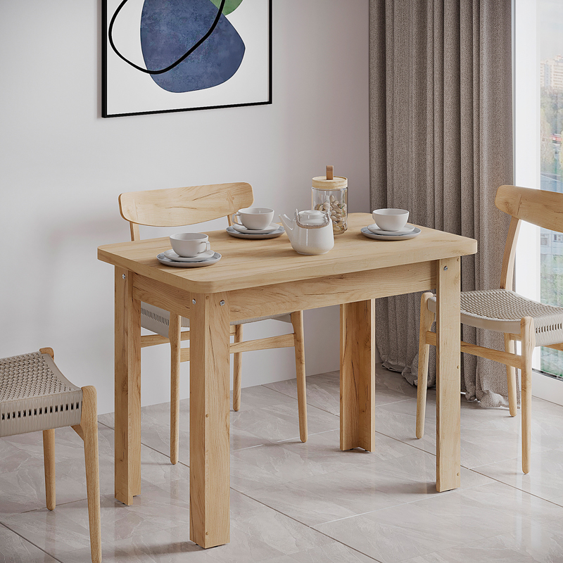 Τραπέζι Celeste Pakoworld Μελαμίνης Σε Oak Απόχρωση 100X60X73.5Εκ