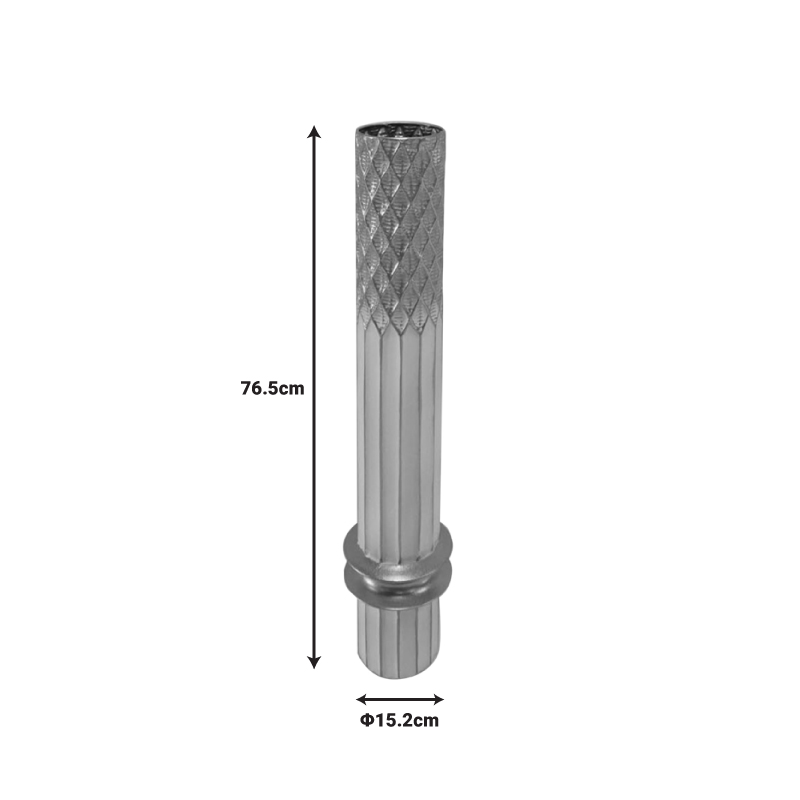 Διακοσμητικό Βάζο Δαπέδου Bruna Inart Μέταλλο Σε Χρυσή Και Λευκή Απόχρωση Φ15.2X76.5Εκ