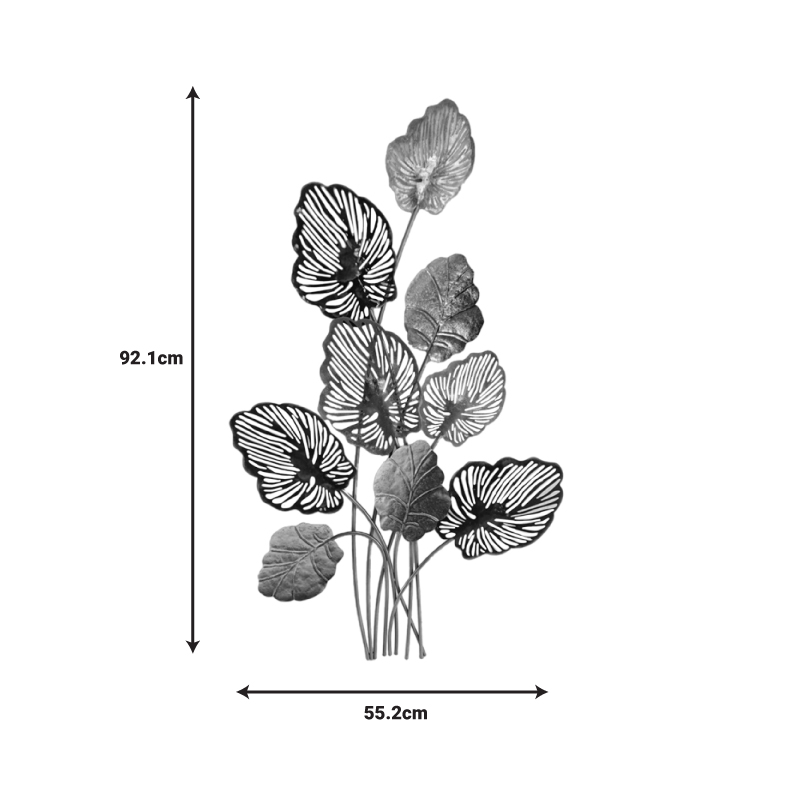 Διακοσμητικό Τοίχου Irida Inart Μέταλλο Πολύχρωμο 55.2X2.5X92.1Εκ