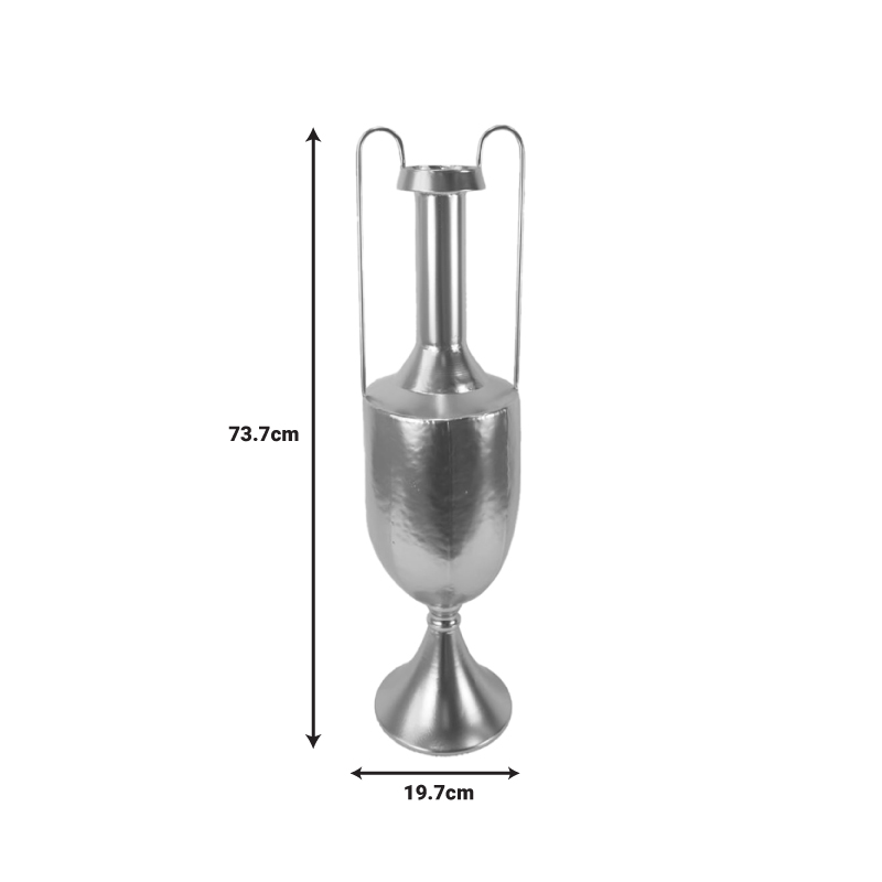 Διακοσμητικό Βάζο Δαπέδου Dion Inart Μέταλλο Σε Χρυσή Απόχρωση 19.7X19.1X73.7Εκ