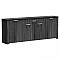 Μπουφές Kinley Pakoworld Grey-Wenge 210X40X82Εκ