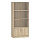 Βιβλιοθήκη Burcy Pakoworld Oak 80X40X177Εκ