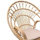 Πολυθρόνα Boloni Inart Με Μπεζ Μαξιλάρι-Φυσικό Rattan 100X67X120Εκ