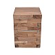 Βοηθητικό Τραπέζι Werzy Inart Φυσικό Μασίφ Ξύλο Teak 35X35X49Εκ