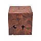 Σκαμπό Boxy Inart Φυσικό Μασίφ Ξύλο Teak 40X40X40Εκ