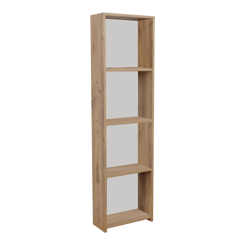 Βιβλιοθήκη Courtnai Pakoworld Oak Μελαμίνης 40X19.5X170Εκ