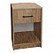 Κομοδίνο Ponil Pakoworld Oak Μελαμίνης 41X41X54.5Εκ