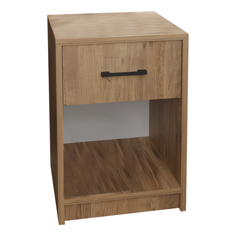 Κομοδίνο Ponil Pakoworld Oak Μελαμίνης 41X41X54.5Εκ