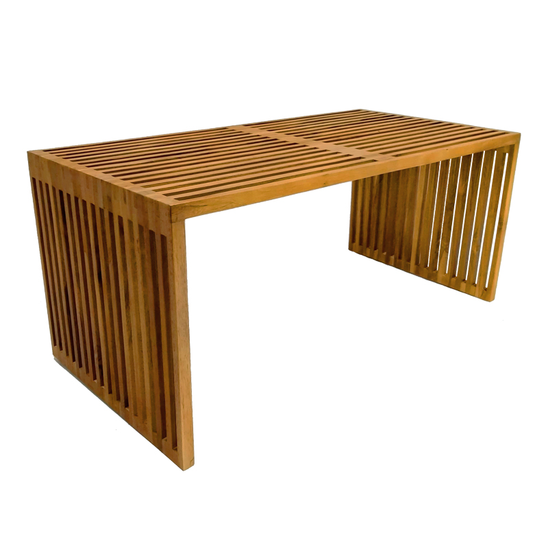 Τραπέζι Marlin Pakoworld Teak Ξύλο Σε Φυσική Απόχρωση 100X50X45Εκ