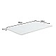 Ανώστρωμα Casmeriane Pakoworld Roll Pack Λευκό Ύφασμα-Memory Foam 140X200X5Εκ