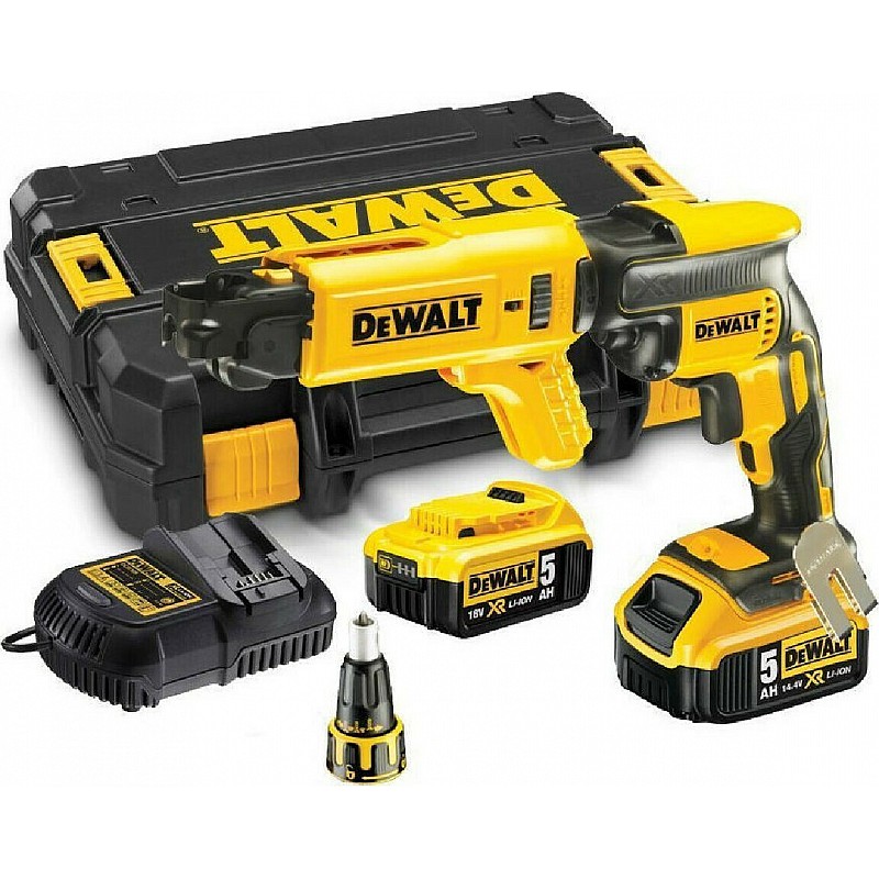 Κατσαβίδι Γυψοσανίδας Μπαταρίας Brushless 18V 2x5Ah Dewalt DCF620P2K